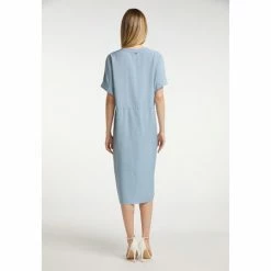Dreimaster robe chemisier 31415817 eucaly for Robes Couleur Bleu -Boutique en ligne Dreimaster 20714481 500 C