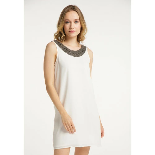 Dreimaster robe avec broderie de perles 37316023 embell for Robes Couleur Blanc 4 Dreimaster robe avec broderie de perles 37316023 embell for Robes Couleur Blanc – Image 2