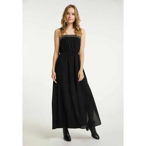 Dreimaster Robe maxi 37316024 embell for Robes Couleur Noir 5 Dreimaster Robe maxi 37316024 embell for Robes Couleur Noir – Image 3