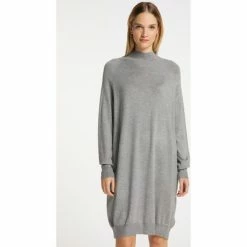 Dreimaster Robe en tricot 39719662 baradello for Robes Couleur Gris -Boutique en ligne Dreimaster 21474270 500 C