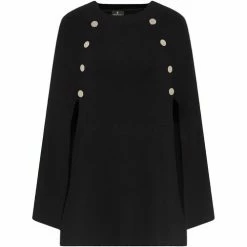 Dreimaster Cape tricotée 39719664 baradello for Pulls & Gilets Couleur Noir