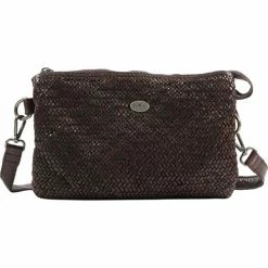 Dreimaster Umhõngetasche aus Leder 39122169 takelage for Sacs à main Couleur Marron