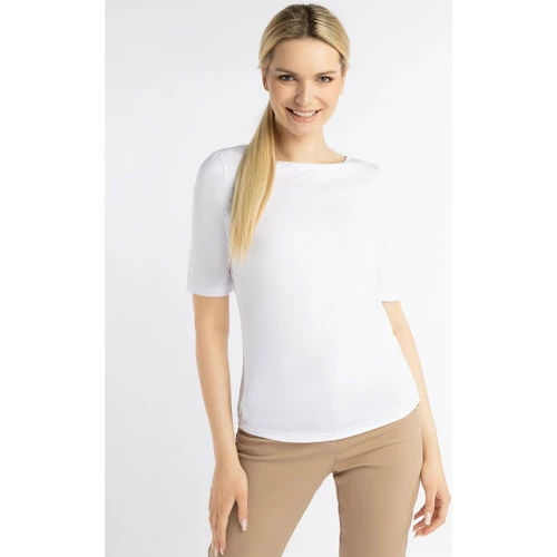 Dreimaster chemise basique 31224972 colina for T-shirts & Polos Couleur Blanc 5 Dreimaster chemise basique 31224972 colina for T-shirts & Polos Couleur Blanc – Image 3