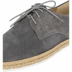 Dreimaster Veloursleder Schnürer 32524403 lymoa for Baskets mode Couleur Gris