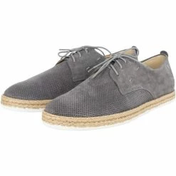 Dreimaster Veloursleder Schnürer 32524403 lymoa for Baskets mode Couleur Gris -Boutique en ligne Dreimaster 23221670 500 C