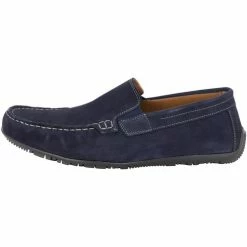 Dreimaster Veloursleder Mokassins 32524407 lymoa for Mocassins & Chaussures bateau Couleur Marine