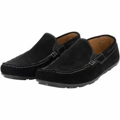 Dreimaster Veloursleder Mokassins 32524407 lymoa for Mocassins & Chaussures bateau Couleur Noir -Boutique en ligne Dreimaster 23221674 500 B