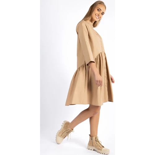 Dreimaster Robe chemise 37225597 imane for Robes Couleur Beige 3 Dreimaster Robe chemise 37225597 imane for Robes Couleur Beige – Image 2