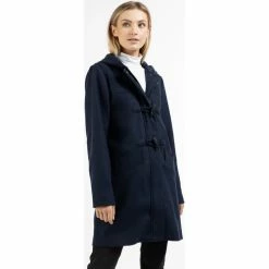 Dreimaster Dufflecoat aus Wollgemisch 31023815 nascita for Manteaux Couleur Bleu