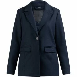 Dreimaster Langer Blazer aus Wollgemisch 31023822 nascita for Vestes Couleur Bleu