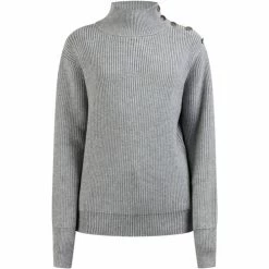 Dreimaster Strick Pullover Turtleneck 39525066 palpito for Pulls & Gilets Couleur Gris