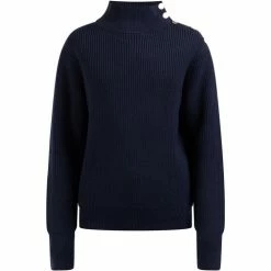Dreimaster Strick Pullover Turtleneck 39525066 palpito for Pulls & Gilets Couleur Bleu