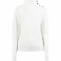 Dreimaster Strick Pullover Turtleneck 39525066 palpito for Pulls & Gilets Couleur Blanc