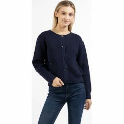 Dreimaster Strickjacke mit Knöpfen 39525068 palpito for Pulls & Gilets Couleur Bleu -Boutique en ligne Dreimaster 23734599 500 C