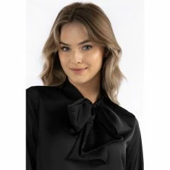 Dreimaster Blouse à manches longues 31225622 baradello for Tops / Blouses Couleur Noir -Boutique en ligne Dreimaster 23734608 500 C