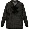 Dreimaster Blouse à noeud papilon 31225624 baradello for Tops / Blouses Couleur Noir -Boutique en ligne Dreimaster 23734609 500 A