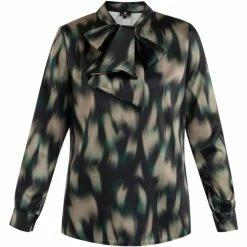 Dreimaster Blouse à noeud papilon 31225626 baradello for Tops / Blouses Couleur Noir