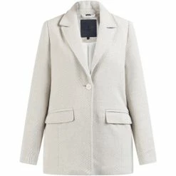Dreimaster Fischgrat-Blazer 31023824 nascita for Vestes Couleur Beige