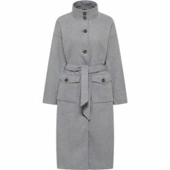 Dreimaster Übergangsmantel aus Wollgemisch 37023780 tuxe for Manteaux Couleur Gris