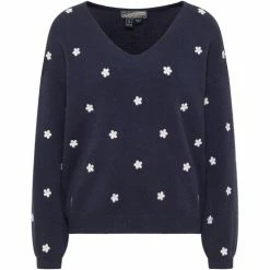 Dreimaster Chandail tricoté 39425049 idem for Pulls & Gilets Couleur Bleu