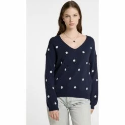 Dreimaster Chandail tricoté 39425049 idem for Pulls & Gilets Couleur Bleu -Boutique en ligne Dreimaster 23849813 500 C