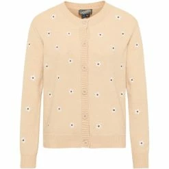 Dreimaster Strickjacke mit Knöpfen 39425050 idem for Vestes Couleur Beige