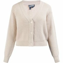 Dreimaster Strickjacke mit Knöpfen 39425070 imane for Pulls & Gilets Couleur Beige