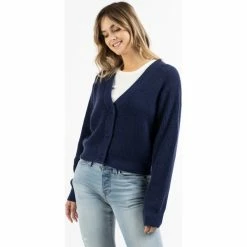Dreimaster Strickjacke mit Knöpfen 39425070 imane for Pulls & Gilets Couleur Bleu -Boutique en ligne Dreimaster 23849827 500 C