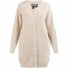Dreimaster Strick Long Cardigan 39425071 imane for Pulls & Gilets Couleur Beige