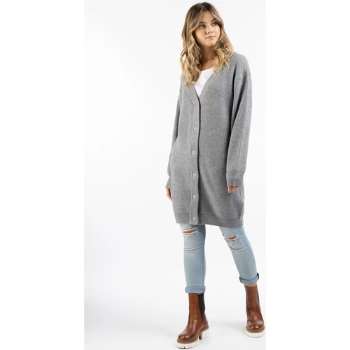 Dreimaster Strick Long Cardigan 39425071 imane for Pulls & Gilets Couleur Gris 4 Dreimaster Strick Long Cardigan 39425071 imane for Pulls & Gilets Couleur Gris – Image 2