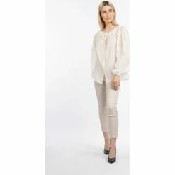 Dreimaster blouse en coton 37325760 markani for Tops / Blouses Couleur Blanc -Boutique en ligne Dreimaster 23849838 500 B