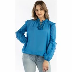 Dreimaster Baumwollbluse mit Rüschen 37325764 naemi for Tops / Blouses Couleur Bleu 7 Dreimaster Baumwollbluse mit Rüschen 37325764 naemi for Tops / Blouses Couleur Bleu -Boutique en ligne Dreimaster 23849849 500 C