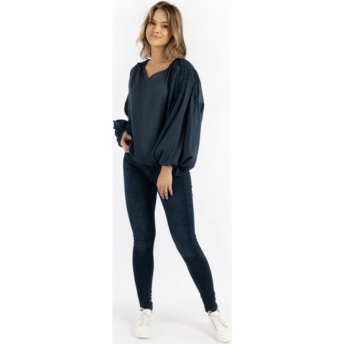 Dreimaster Baumwollbluse mit Spitze 37325765 naemi for Tops / Blouses Couleur Bleu 4 Dreimaster Baumwollbluse mit Spitze 37325765 naemi for Tops / Blouses Couleur Bleu – Image 2