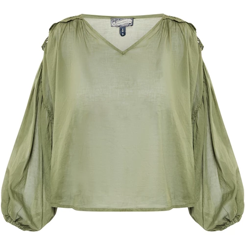 Dreimaster Baumwollbluse mit Spitze 37325765 naemi for Tops / Blouses Couleur Vert 3 Dreimaster Baumwollbluse mit Spitze 37325765 naemi for Tops / Blouses Couleur Vert