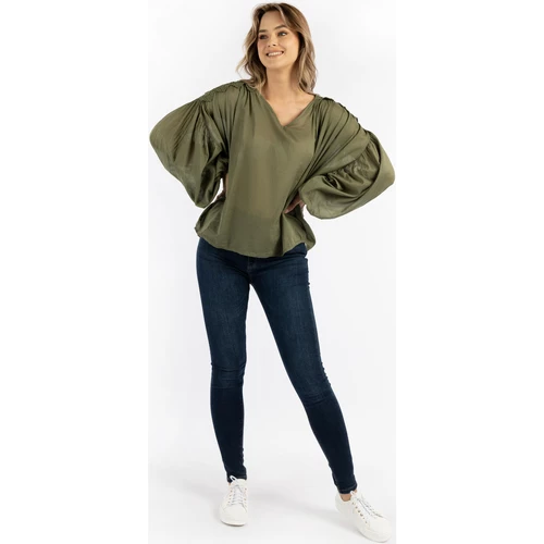Dreimaster Baumwollbluse mit Spitze 37325765 naemi for Tops / Blouses Couleur Vert 4 Dreimaster Baumwollbluse mit Spitze 37325765 naemi for Tops / Blouses Couleur Vert – Image 2