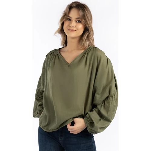Dreimaster Baumwollbluse mit Spitze 37325765 naemi for Tops / Blouses Couleur Vert 5 Dreimaster Baumwollbluse mit Spitze 37325765 naemi for Tops / Blouses Couleur Vert – Image 3