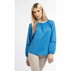 Dreimaster blouse en coton 37325766 markani for Tops / Blouses Couleur Bleu -Boutique en ligne Dreimaster 23849859 500 C