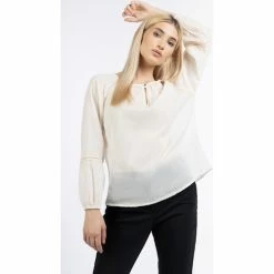 Dreimaster blouse en coton 37325766 markani for Tops / Blouses Couleur Blanc -Boutique en ligne Dreimaster 23849863 500 C