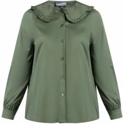 Dreimaster Blouse à manches longues 37325614 bridgeport for Tops / Blouses Couleur Vert