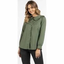 Dreimaster Blouse à manches longues 37325614 bridgeport for Tops / Blouses Couleur Vert 7 Dreimaster Blouse à manches longues 37325614 bridgeport for Tops / Blouses Couleur Vert -Boutique en ligne Dreimaster 23849881 500 C