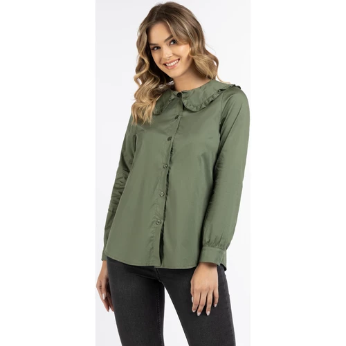 Dreimaster Blouse à manches longues 37325614 bridgeport for Tops / Blouses Couleur Vert 5 Dreimaster Blouse à manches longues 37325614 bridgeport for Tops / Blouses Couleur Vert – Image 3