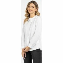 Dreimaster Blouse à manches longues 37325614 bridgeport for Tops / Blouses Couleur Blanc -Boutique en ligne Dreimaster 23849884 500 C