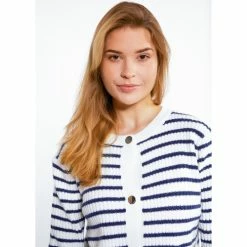 Dreimaster Strickjacke mit Knöpfen 39525064 palpito for Pulls & Gilets Couleur Blanc -Boutique en ligne Dreimaster 23860170 500 C