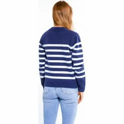Dreimaster Strickjacke mit Knöpfen 39525095 palpito for Pulls & Gilets Couleur Bleu -Boutique en ligne Dreimaster 23860177 500 C