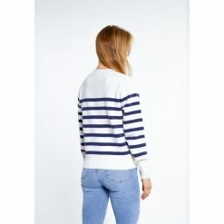 Dreimaster Strickjacke mit Knöpfen 39525095 palpito for Pulls & Gilets Couleur Blanc -Boutique en ligne Dreimaster 23860179 500 C