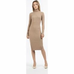 Dreimaster Strick Langarmkleid midi 39725040 iridia for Robes Couleur Jaune -Boutique en ligne Dreimaster 23860180 500 C