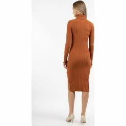 Dreimaster Strick Langarmkleid midi 39725040 iridia for Robes Couleur Marron -Boutique en ligne Dreimaster 23860182 500 C