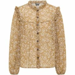 Dreimaster Chemise avec ruché 37324864 bridgeport for Tops / Blouses Couleur Jaune