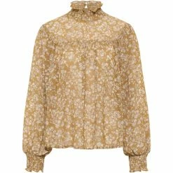 Dreimaster Bluse mit Blütenprint 37324865 bridgeport for Tops / Blouses Couleur Jaune