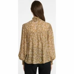 Dreimaster Bluse mit Blütenprint 37324865 bridgeport for Tops / Blouses Couleur Jaune -Boutique en ligne Dreimaster 23867562 500 C